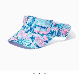 COPY - NWT Lilly Pulitzer Its A Match Visor Ravello Blue Perfect Match